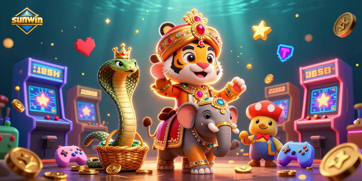 Experience thrilling gameplay with sunwin in a vibrant casino scene featuring a majestic maharaja and lively game elements.